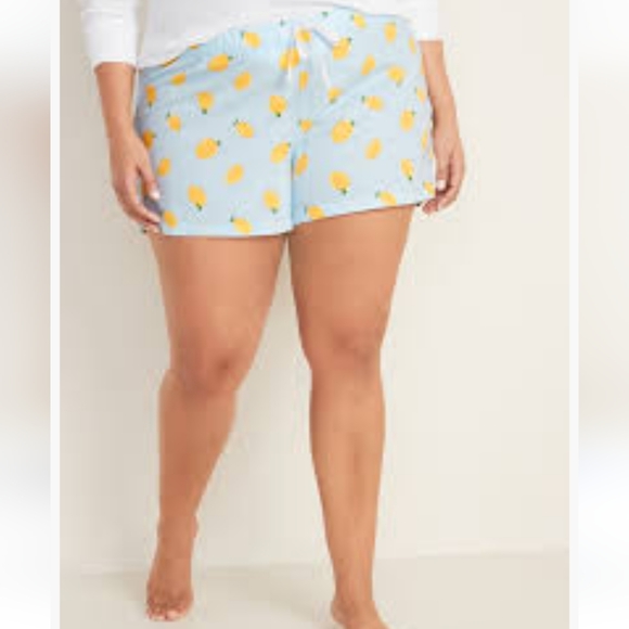 Old navy lemon pajama shorts - Picture 2 of 3